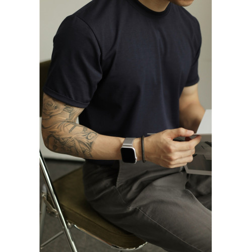 YUXIAN餘閒60支液氨短袖基礎春夏薄款輕熟商務T恤出純色柔順男士 YUXIAN餘閒60支液氨短袖基礎春夏薄款輕熟商務T恤出純色柔順男士