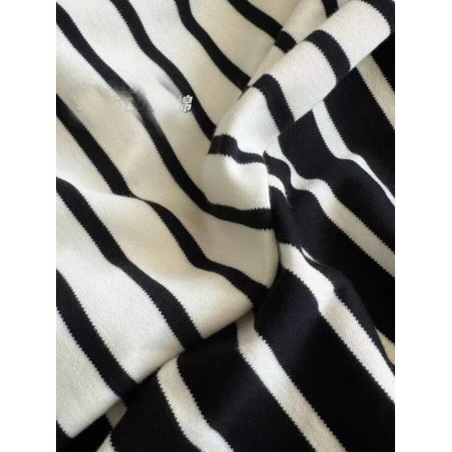 慵懶中性風黑白條紋t恤ins男女潮寬松長袖上衣經典打底海魂衫