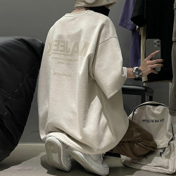 男士t恤短袖夏季重磅320克美式復古情侶款潮牌原創麂皮絨復古上衣