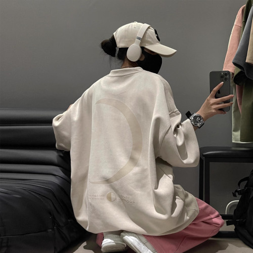 男士t恤短袖夏季重磅320克美式復古情侶款潮牌原創麂皮絨復古上衣