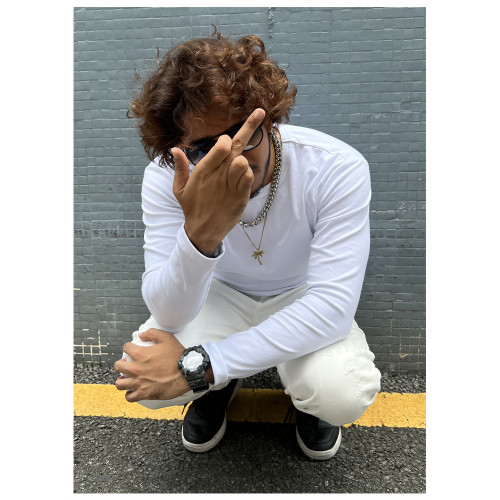 SlowGang美式圓領打底衫男嘻哈健身黑人重磅秋季修身翻領t恤潮ins SlowGang美式圓領打底衫男嘻哈健身黑人重磅秋季修身翻領t恤潮ins