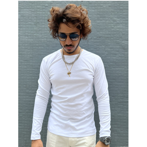 SlowGang美式圓領打底衫男嘻哈健身黑人重磅秋季修身翻領t恤潮ins SlowGang美式圓領打底衫男嘻哈健身黑人重磅秋季修身翻領t恤潮ins