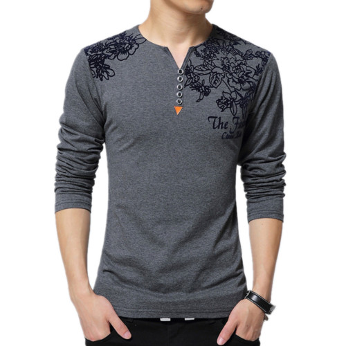 春秋季上衣男士純棉長袖T恤風寬松加大碼中青年胖哥秋裝外穿 春秋季上衣男士純棉長袖T恤風寬松加大碼中青年胖哥秋裝外穿