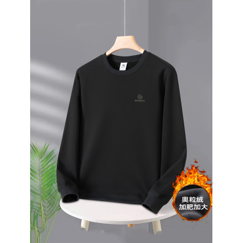 春秋季衛衣男胖子圓領加厚加絨打底衫運動休閒潮流大碼特大號上衣 春秋季衛衣男胖子圓領加厚加絨打底衫運動休閒潮流大碼特大號上衣