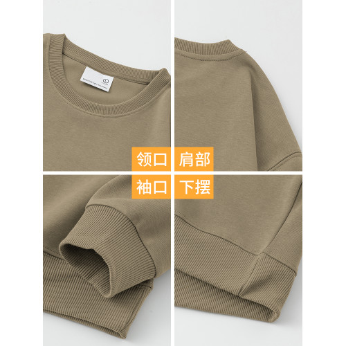 320g重磅衛衣男春秋冬保暖加絨加厚純色白色圓領無帽套頭長袖t恤 320g重磅衛衣男春秋冬保暖加絨加厚純色白色圓領無帽套頭長袖t恤