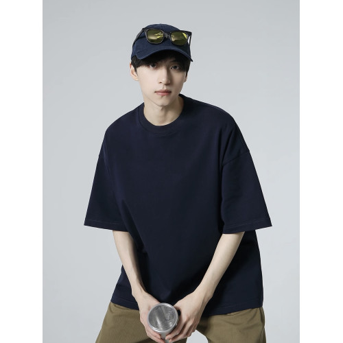 十九秋/260G重磅寬松純色基礎款短袖T恤oversize濶版打底衫男女潮 十九秋/260G重磅寬松純色基礎款短袖T恤oversize濶版打底衫男女潮