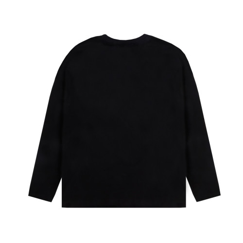 【限量福利】2件裝！白彧 純棉純色重磅加厚長袖T恤 打底衫男裝黑