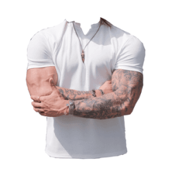 夏季新款短袖男重磅高級感肌理墊肩收袖顯大抗皺速乾健身運動短T