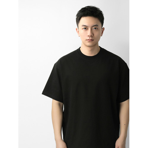 百機245G純色t恤男寬松短袖小圓領打底基礎款8色廓形落肩奧代爾