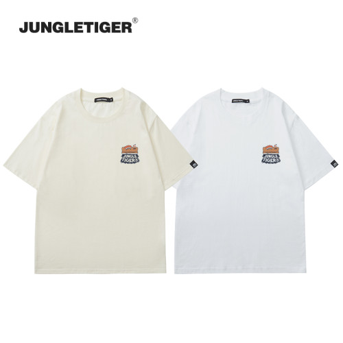 叢林老虎原創簡約重磅t恤男夏季國潮設計感小衆潮流純棉短袖半袖 叢林老虎原創簡約重磅t恤男夏季國潮設計感小衆潮流純棉短袖半袖