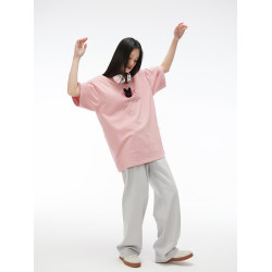 GOST 24SS“兔子胸針”短袖多巴胺配色T恤男女同款簡約百搭新款夏