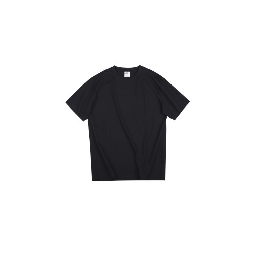 IDLT 圓領短袖T恤 精梳長絨黑白Tee純棉合身打底百搭基本款 潮ins