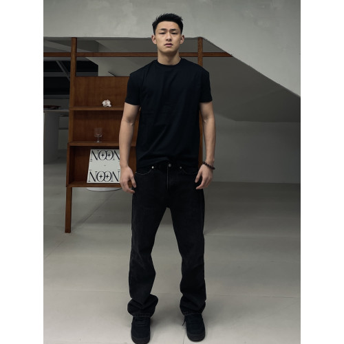 GTAL美式純色T恤納維亞科技面料健身運動透氣速乾彈力圓領短袖