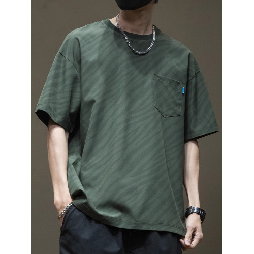 大碼300斤夏季冰絲短袖T恤男輕薄速乾上衣男士加肥加大寬松半袖衫