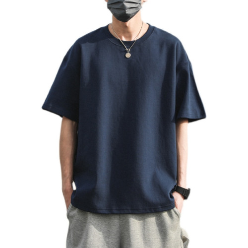 300g重磅純棉美式短袖T恤男女情侶寬鬆休閒大碼潮牌oversize半袖