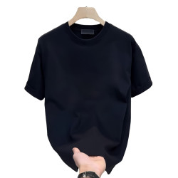 重磅夏季衣服純棉高級T恤短袖男純色2025新爆款寬松休閒潮流百搭