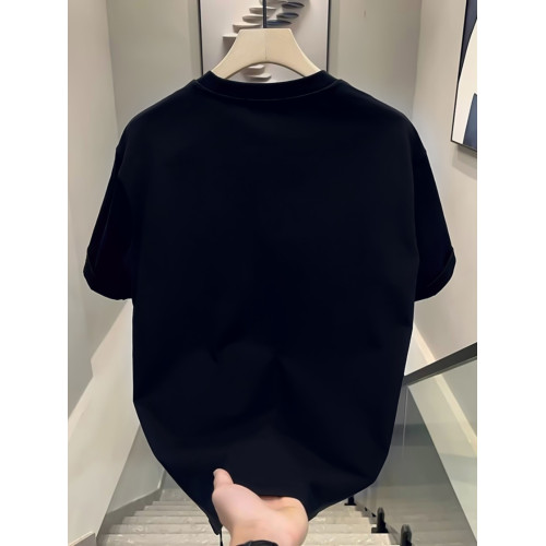 重磅夏季衣服純棉高級T恤短袖男純色2025新爆款寬松休閒潮流百搭