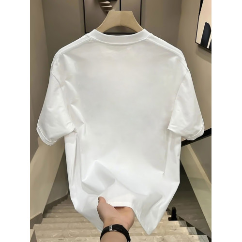 重磅夏季衣服純棉高級T恤短袖男純色2025新爆款寬松休閒潮流百搭