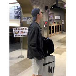 SSUMENAM「重磅 洗水 做舊」純棉300g短袖t恤男夏季韓系寬松半袖