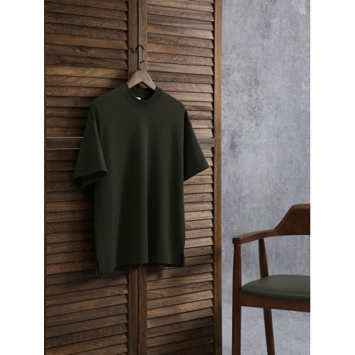 BGYO 美式復古300G磨毛短袖T恤男重磅vintage純色小領口運動TEE夏