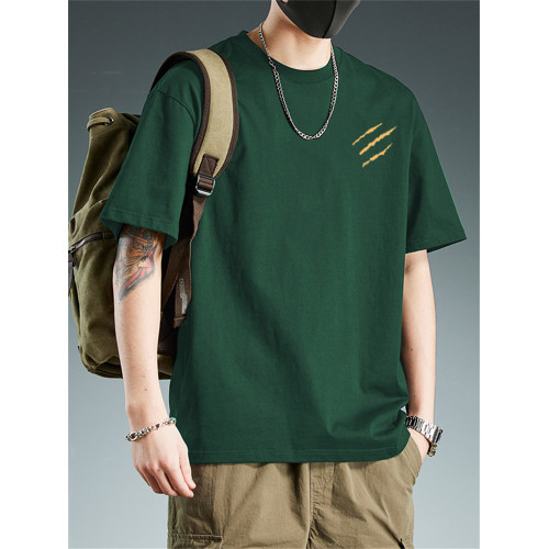 短袖T恤男夏季2025新款寬松上衣ins潮牌美式復古男生純棉半袖體恤 短袖T恤男夏季2025新款寬松上衣ins潮牌美式復古男生純棉半袖體恤