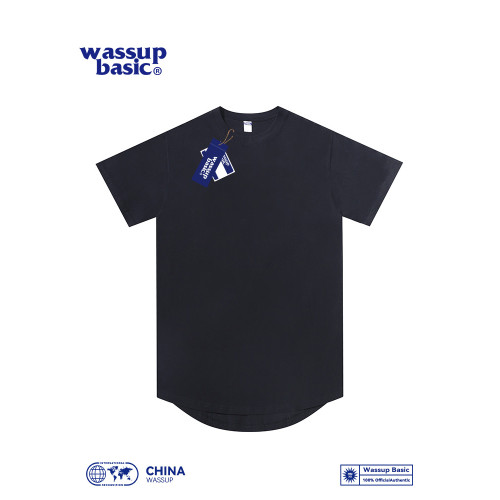 wassup basic加長款240g重磅純棉純色短袖圓弧下擺男女T恤打底TEE wassup basic加長款240g重磅純棉純色短袖圓弧下擺男女T恤打底TEE