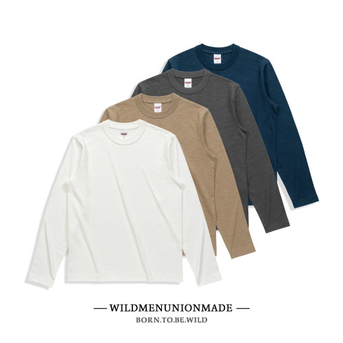 320g 復古三本針重磅厚實竹節棉純棉純色圓領長袖T恤基礎款打底衫 320g 復古三本針重磅厚實竹節棉純棉純色圓領長袖T恤基礎款打底衫