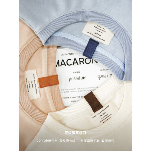 馬登工裝 美式休閒馬卡龍短袖t恤字母印花天藍色純棉圓領體恤男夏 馬登工裝 美式休閒馬卡龍短袖t恤字母印花天藍色純棉圓領體恤男夏