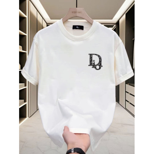 夏季新款高檔純棉男士韓版休閒百搭圓領短袖T恤全棉輕奢帥氣男裝 夏季新款高檔純棉男士韓版休閒百搭圓領短袖T恤全棉輕奢帥氣男裝