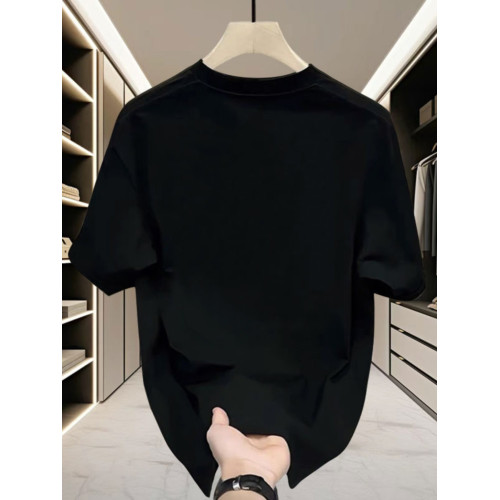 夏季新款高檔純棉男士韓版休閒百搭圓領短袖T恤全棉輕奢帥氣男裝 夏季新款高檔純棉男士韓版休閒百搭圓領短袖T恤全棉輕奢帥氣男裝