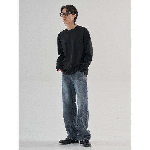 100%純棉 簡約休閒長袖T恤男士秋季打底衫韓系潮流基礎款圓領內搭 100%純棉 簡約休閒長袖T恤男士秋季打底衫韓系潮流基礎款圓領內搭