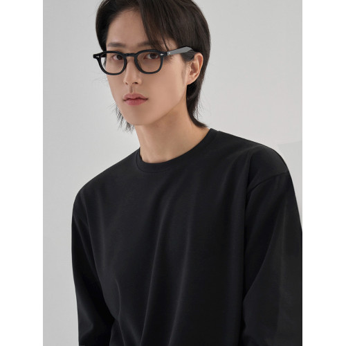 100%純棉 簡約休閒長袖T恤男士秋季打底衫韓系潮流基礎款圓領內搭 100%純棉 簡約休閒長袖T恤男士秋季打底衫韓系潮流基礎款圓領內搭