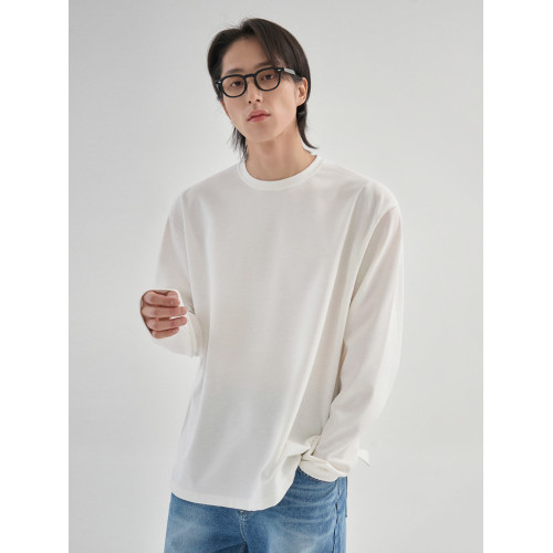 100%純棉 簡約休閒長袖T恤男士秋季打底衫韓系潮流基礎款圓領內搭 100%純棉 簡約休閒長袖T恤男士秋季打底衫韓系潮流基礎款圓領內搭