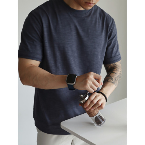 YUXIAN日系竹節棉抗菌透氣純棉寬松短袖圓領T恤精梳棉休閒春夏季 YUXIAN日系竹節棉抗菌透氣純棉寬松短袖圓領T恤精梳棉休閒春夏季