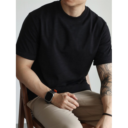 YUXIAN日系竹節棉抗菌透氣純棉寬松短袖圓領T恤精梳棉休閒春夏季 YUXIAN日系竹節棉抗菌透氣純棉寬松短袖圓領T恤精梳棉休閒春夏季