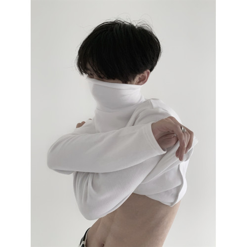 秋山風/人手的柔軟百搭高領打底衫男高級感秋冬內搭長袖T恤 秋山風/人手的柔軟百搭高領打底衫男高級感秋冬內搭長袖T恤