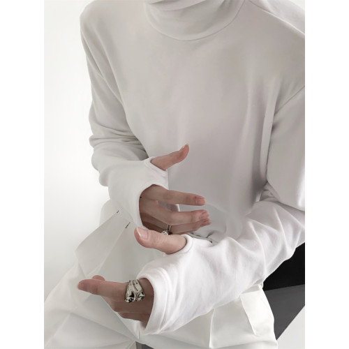 秋山風/人手的柔軟百搭高領打底衫男高級感秋冬內搭長袖T恤 秋山風/人手的柔軟百搭高領打底衫男高級感秋冬內搭長袖T恤