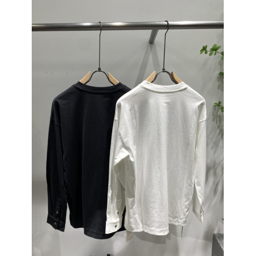 歐洲站秋冬純色長袖t恤百搭款寬松休閒圓領打底衫袖口按釦衛衣男 歐洲站秋冬純色長袖t恤百搭款寬松休閒圓領打底衫袖口按釦衛衣男