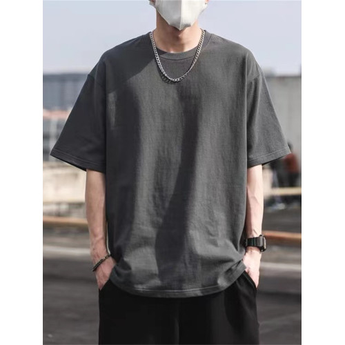 美式復古潮牌簡約重磅100%純棉短袖T恤男夏裝寬松百搭ins潮流半袖 美式復古潮牌簡約重磅100%純棉短袖T恤男夏裝寬松百搭ins潮流半袖