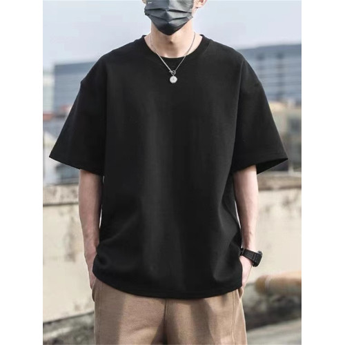 美式復古潮牌簡約重磅100%純棉短袖T恤男夏裝寬松百搭ins潮流半袖 美式復古潮牌簡約重磅100%純棉短袖T恤男夏裝寬松百搭ins潮流半袖