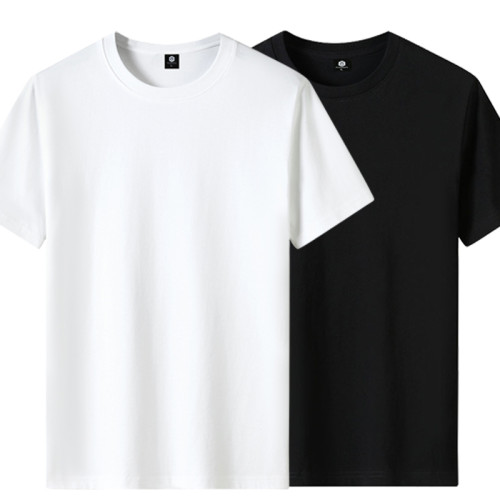 兩件裝100%新疆長絨棉短袖t恤男士圓領寬松大碼半袖純色全棉體恤 兩件裝100%新疆長絨棉短袖t恤男士圓領寬松大碼半袖純色全棉體恤