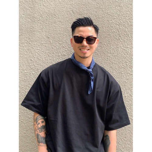 300G重磅純棉美式小領口短袖t恤男夏季寬松休閒上衣白色打底衫潮 300G重磅純棉美式小領口短袖t恤男夏季寬松休閒上衣白色打底衫潮