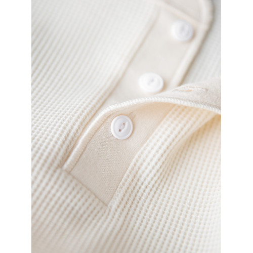 馬登工裝 美式復古重磅華夫格亨利衫阿美哢嘰內搭打底長袖T恤男春