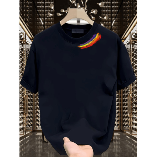 美式痞帥重磅棉印花短袖T恤青年男女款夏季ins潮牌寬松圓領上衣 美式痞帥重磅棉印花短袖T恤青年男女款夏季ins潮牌寬松圓領上衣