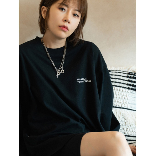 MASSULTI 日系復古310g重磅純棉小領口純色基礎寬松打底衫長袖T恤 MASSULTI 日系復古310g重磅純棉小領口純色基礎寬松打底衫長袖T恤