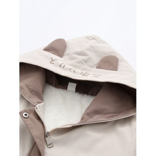 初中生加絨加厚外套少女冬裝2024年新款高中學生寬松羊羔毛棉衣服 初中生加絨加厚外套少女冬裝2024年新款高中學生寬松羊羔毛棉衣服