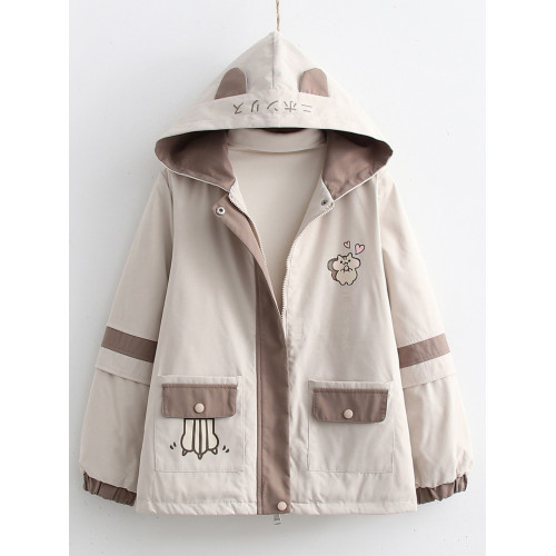 初中生加絨加厚外套少女冬裝2024年新款高中學生寬松羊羔毛棉衣服 初中生加絨加厚外套少女冬裝2024年新款高中學生寬松羊羔毛棉衣服