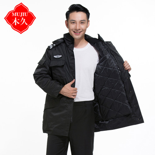 保安作訓服冬裝門衛防寒工作服大衣安保製服冬季多功能加厚棉襖男 保安作訓服冬裝門衛防寒工作服大衣安保製服冬季多功能加厚棉襖男