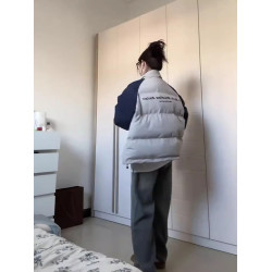 美式立領羽絨棉衣棉服女冬季2024新款百搭加厚棉襖外套情侶麵包服