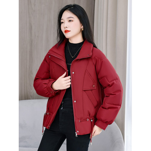 2025冬季新款時尚立領短款羽絨棉服女裝韓版寬松大碼加厚棉襖外套 2025冬季新款時尚立領短款羽絨棉服女裝韓版寬松大碼加厚棉襖外套